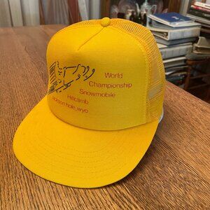 Men's Vintage World Championship Snowmobile Hillclimb Jackson Hole Trucker Hat